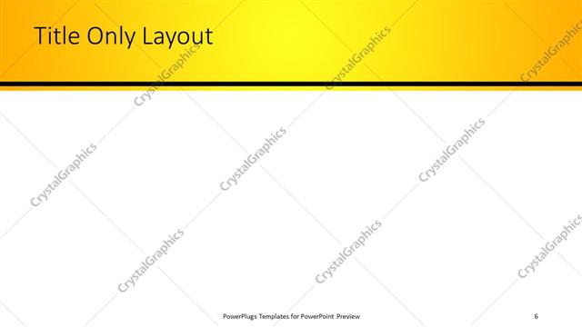 Title Only presentation slide layout