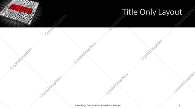 Title Only presentation slide layout