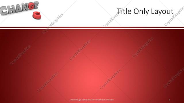 Title Only presentation slide layout