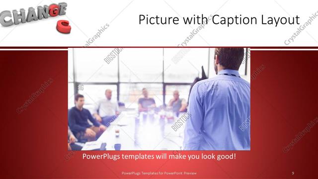 Picture with Caption presentation slide layout