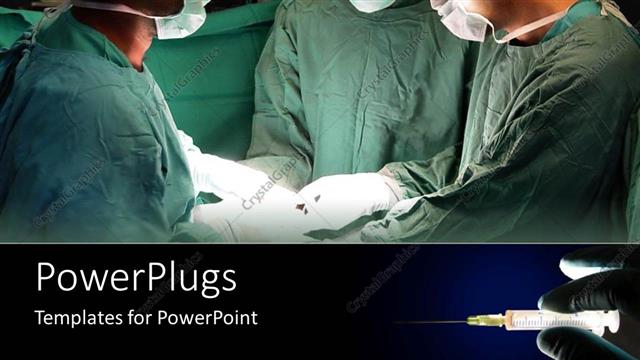  Presentation with surgical masks - Three doctors in scrubs and surgical masks