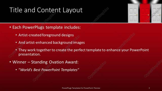Title and Content presentation slide layout