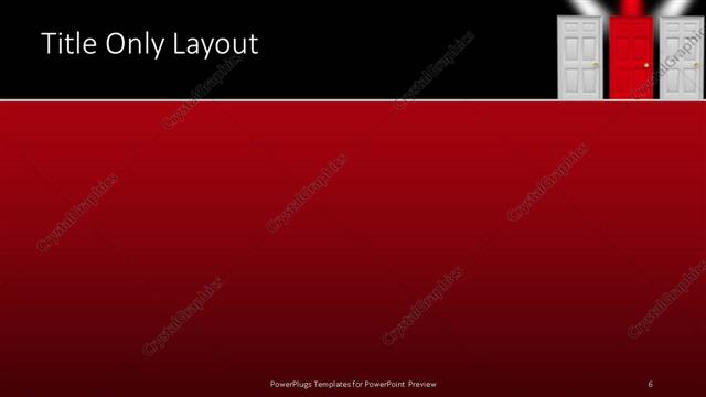 Title Only presentation slide layout