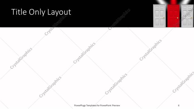 Title Only presentation slide layout