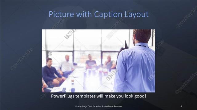 Picture with Caption presentation slide layout