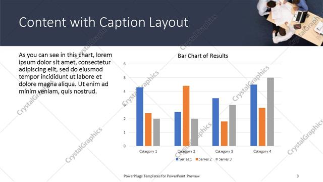 Content with Caption presentation slide layout