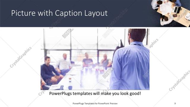 Picture with Caption presentation slide layout