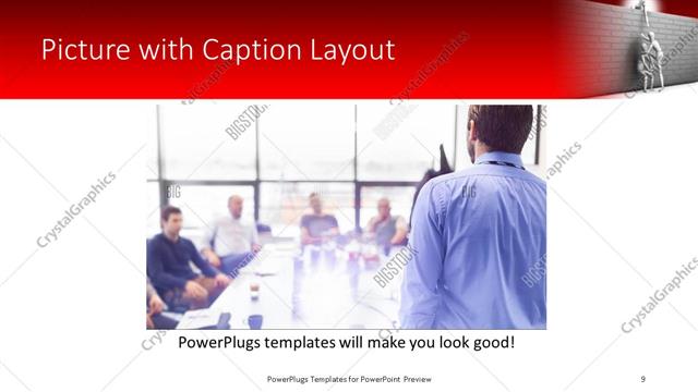 Picture with Caption presentation slide layout