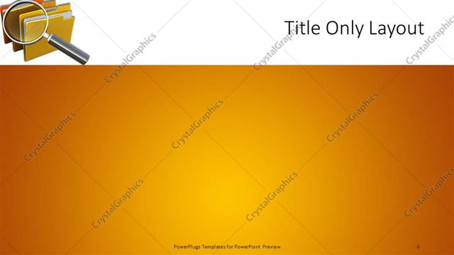 Title Only presentation slide layout