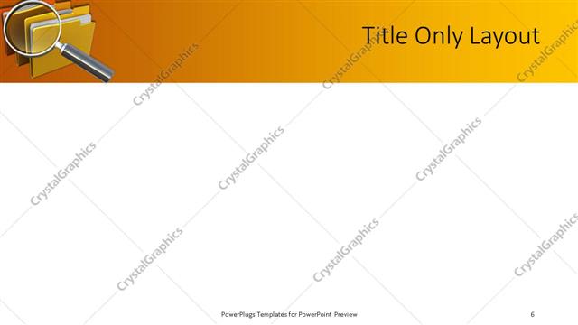 Title Only presentation slide layout