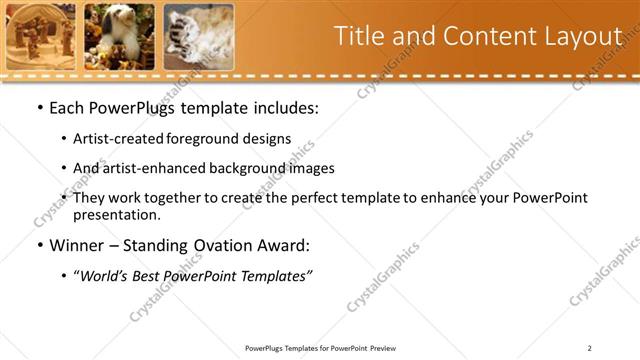 Title and Content presentation slide layout