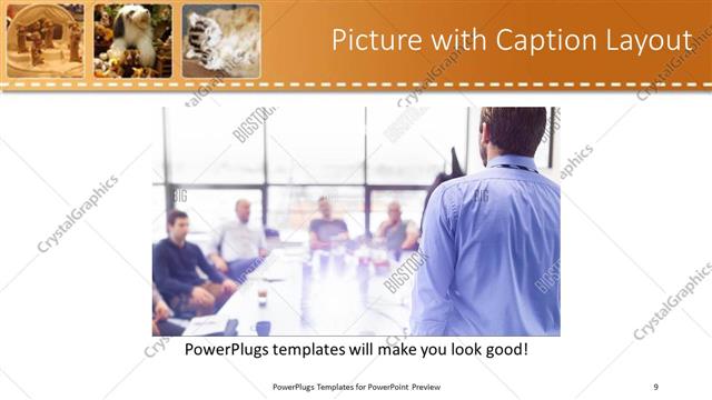 Picture with Caption presentation slide layout