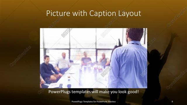 Picture with Caption presentation slide layout