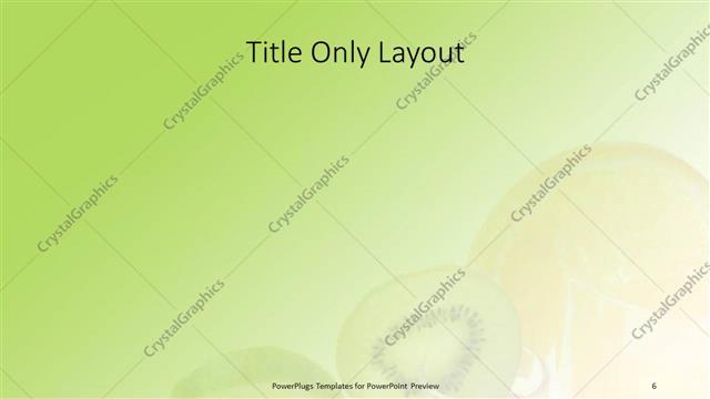 Title Only presentation slide layout