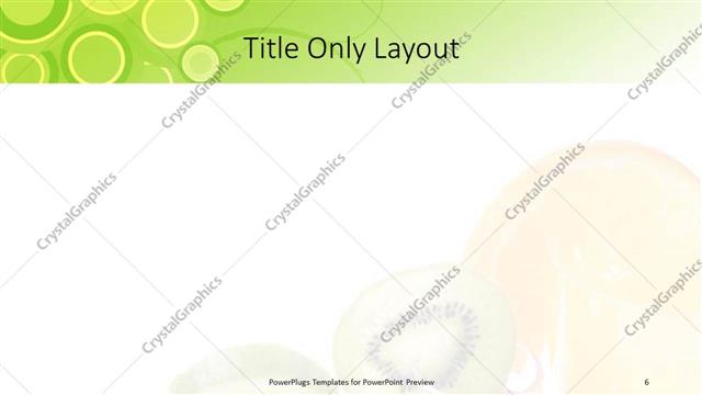 Title Only presentation slide layout