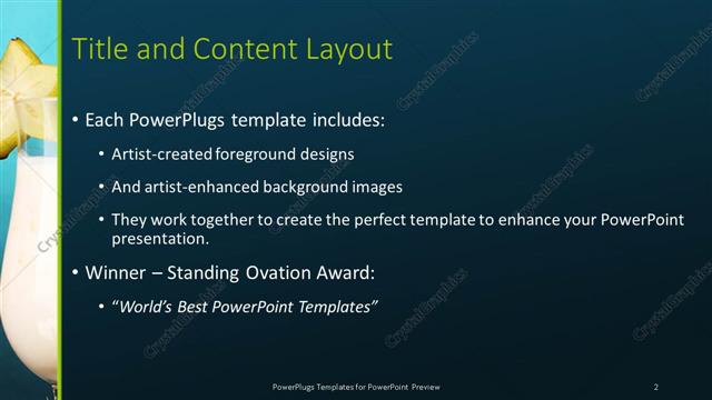 Title and Content presentation slide layout