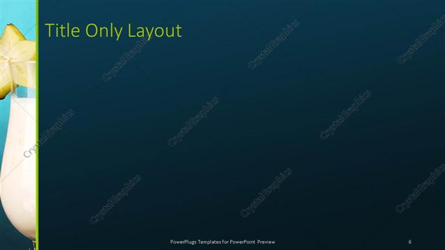 Title Only presentation slide layout