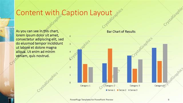 Content with Caption presentation slide layout