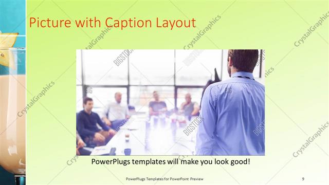 Picture with Caption presentation slide layout