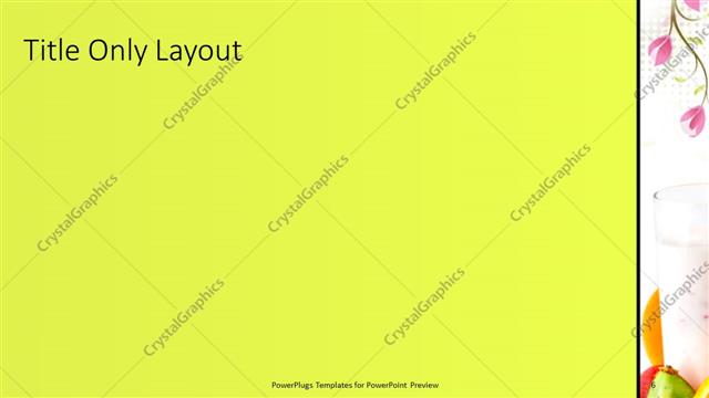 Title Only presentation slide layout