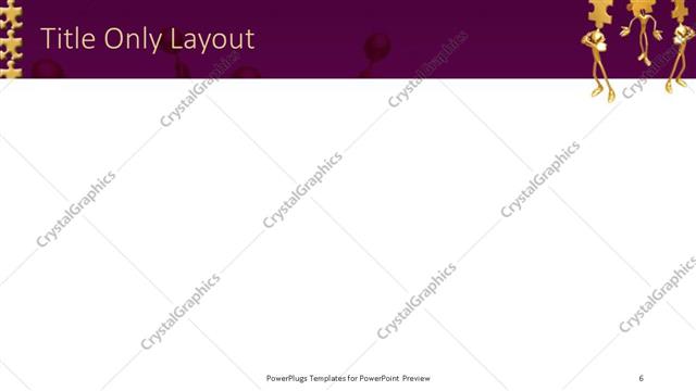 Title Only presentation slide layout