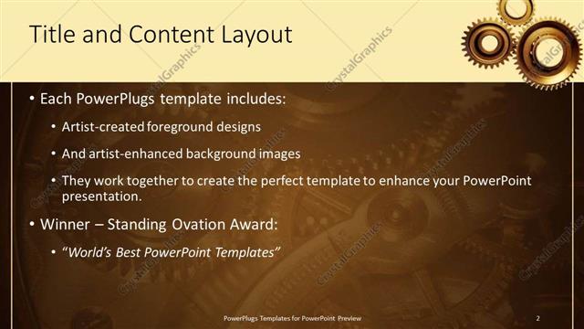 Title and Content presentation slide layout