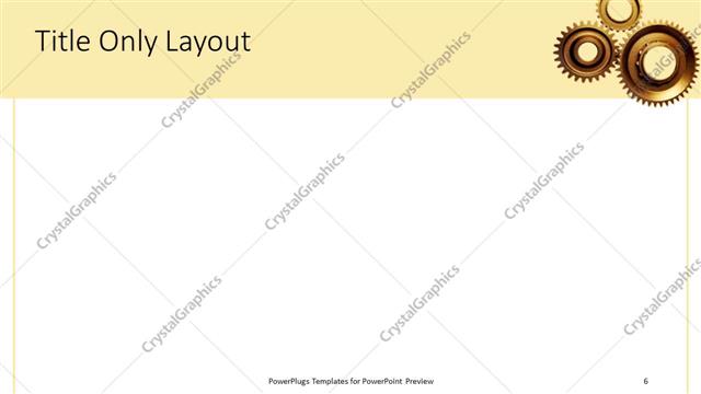 Title Only presentation slide layout