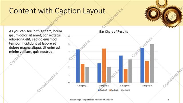Content with Caption presentation slide layout