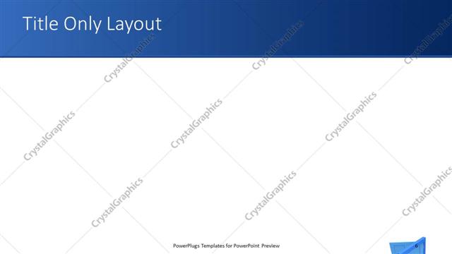 Title Only presentation slide layout