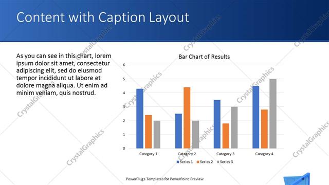Content with Caption presentation slide layout