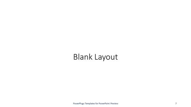 Blank presentation slide layout