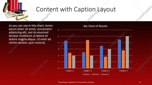 Content with Caption presentation slide layout