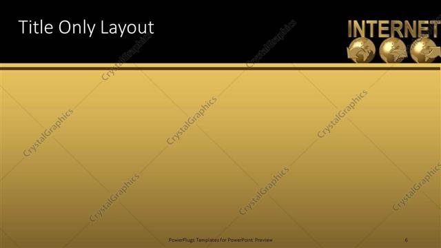 Title Only presentation slide layout