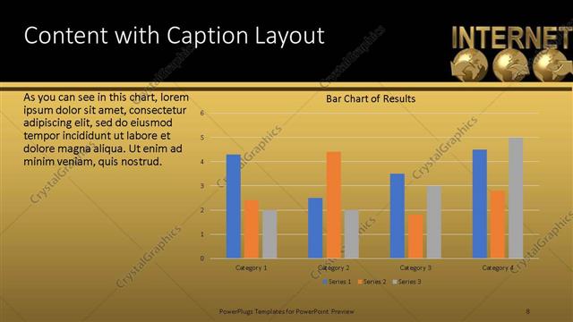Content with Caption presentation slide layout