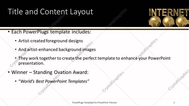 Title and Content presentation slide layout