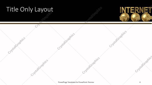 Title Only presentation slide layout