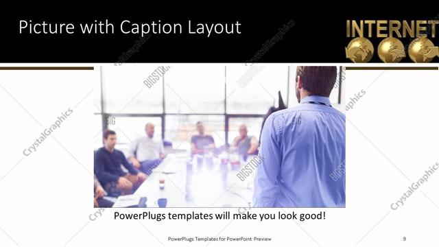 Picture with Caption presentation slide layout