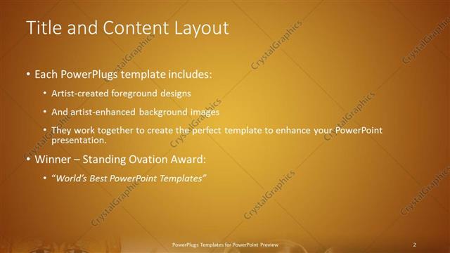 Title and Content presentation slide layout