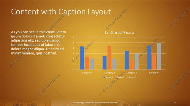 Content with Caption presentation slide layout