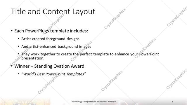 Title and Content presentation slide layout