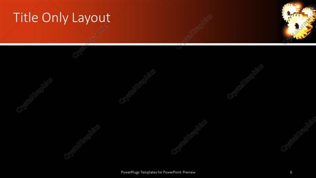 Title Only presentation slide layout