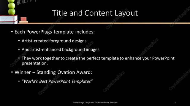 Title and Content presentation slide layout