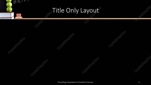 Title Only presentation slide layout