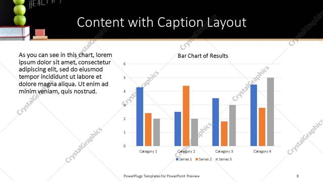 Content with Caption presentation slide layout