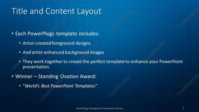 Title and Content presentation slide layout