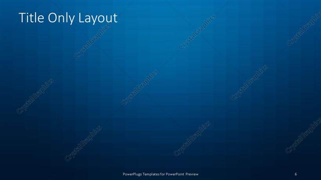Title Only presentation slide layout