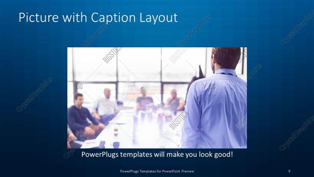 Picture with Caption presentation slide layout