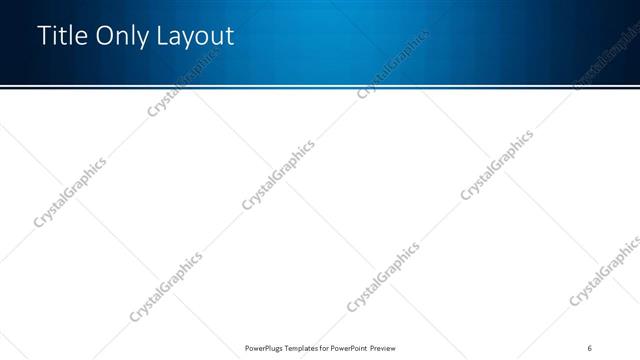 Title Only presentation slide layout