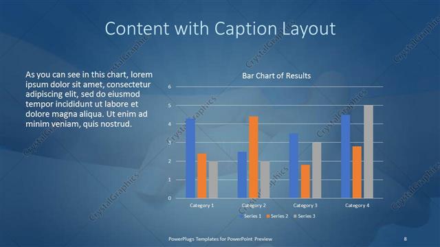 Content with Caption presentation slide layout