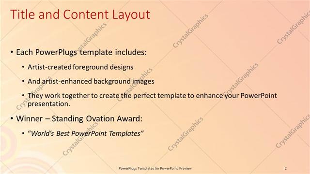 Title and Content presentation slide layout